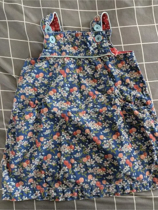 Boden Apple Cherry blossom pinnie dress - Picture 1 of 1